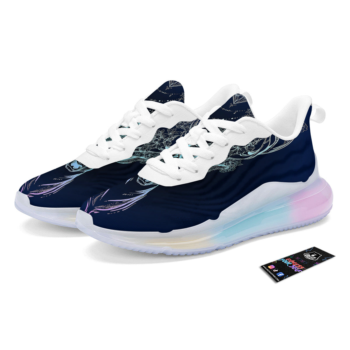Deer Bohemian Spiritual Print Running Sneakers-grizzshop