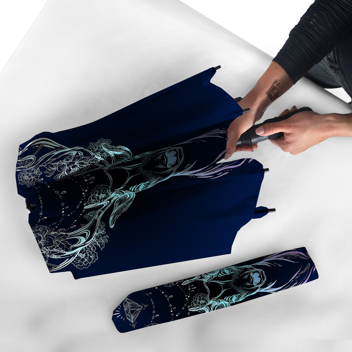 Deer Bohemian Spiritual Print Umbrella-grizzshop