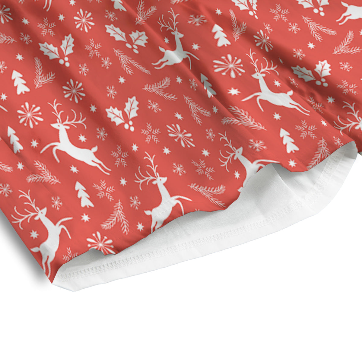 Deer Christmas Print Pattern Men's Athletic Shorts
