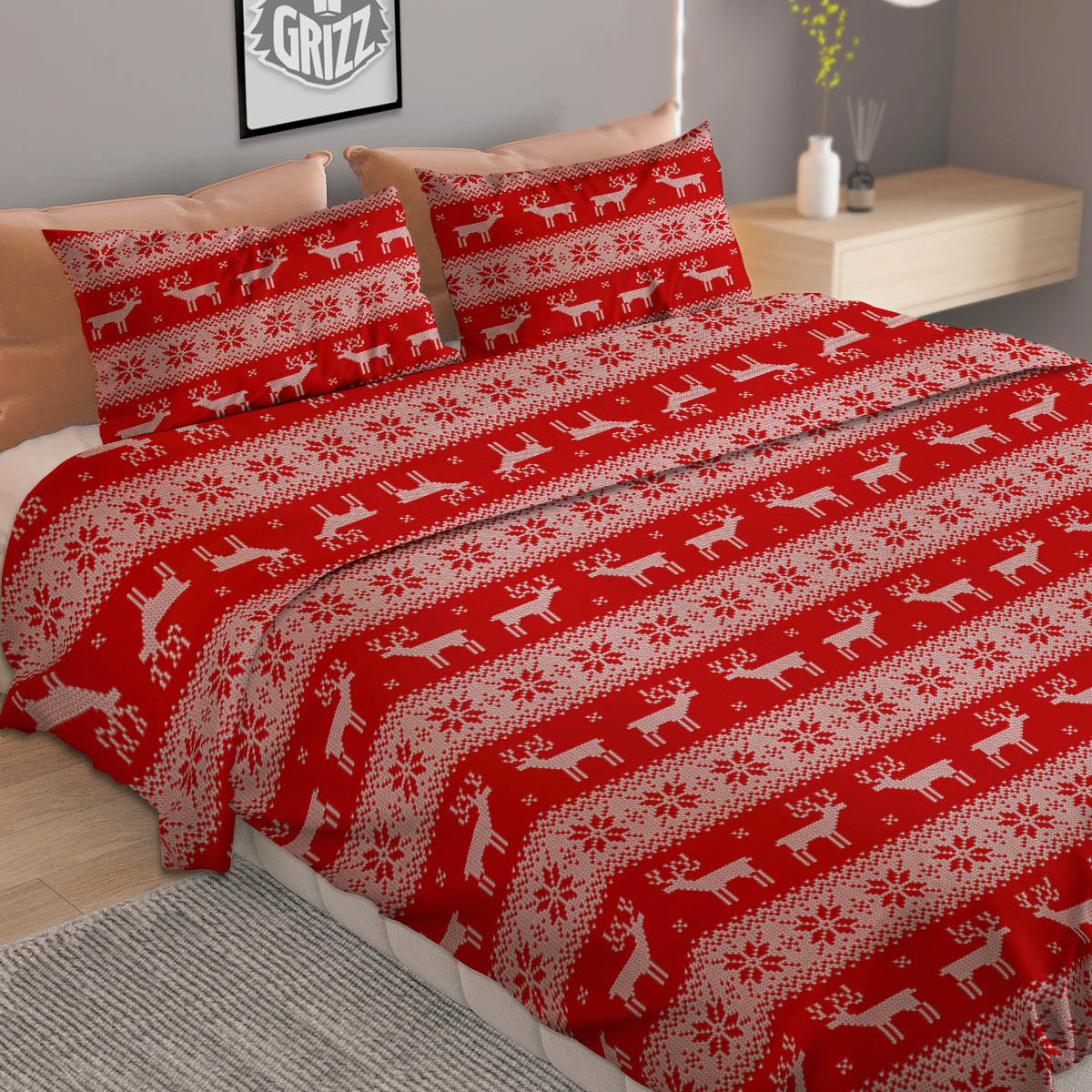 Ethnic Tribal Gold African Print Pattern Duvet Cover Bedding Set