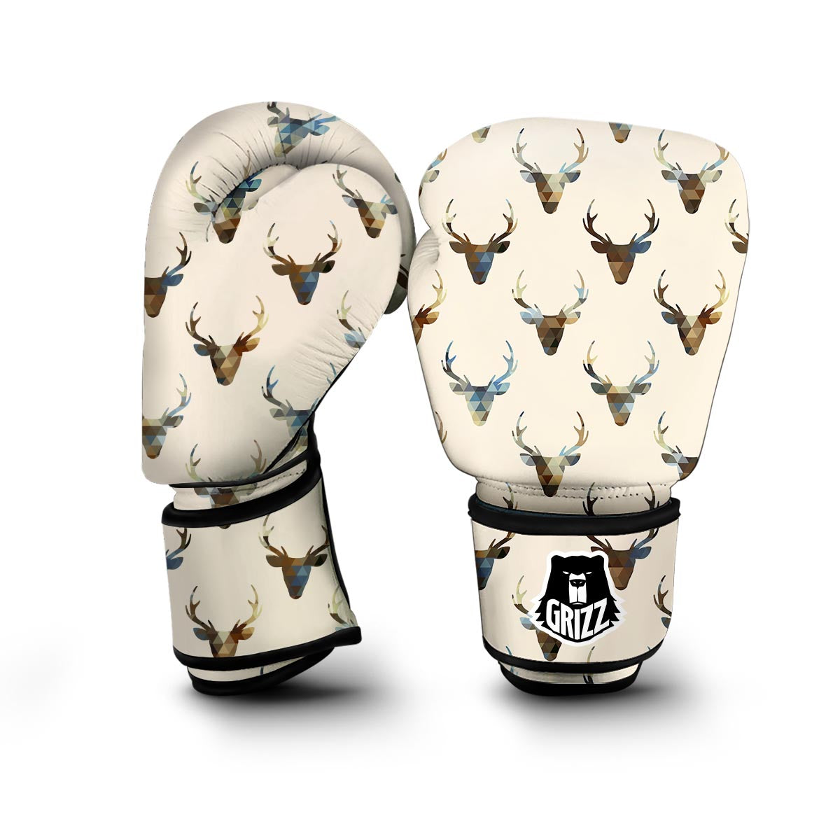 Deer Pattern Print Boxing Gloves-grizzshop