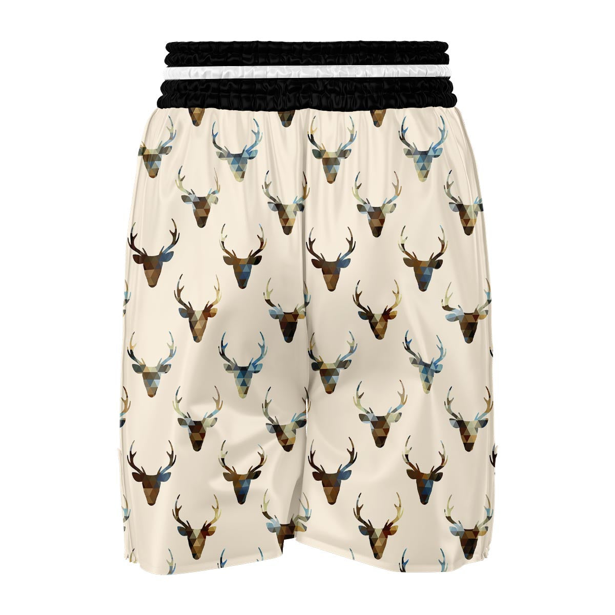 Deer Pattern Print Boxing Shorts-grizzshop
