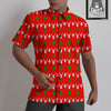 Deer Argyle Christmas Print Pattern Untucked Shirts-grizzshop