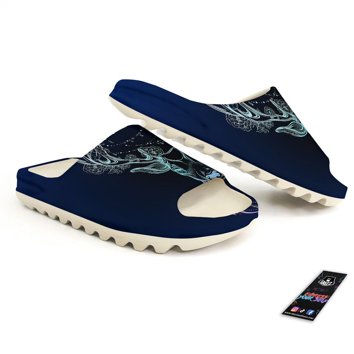 Deer Bohemian Spiritual Print Sandals-grizzshop