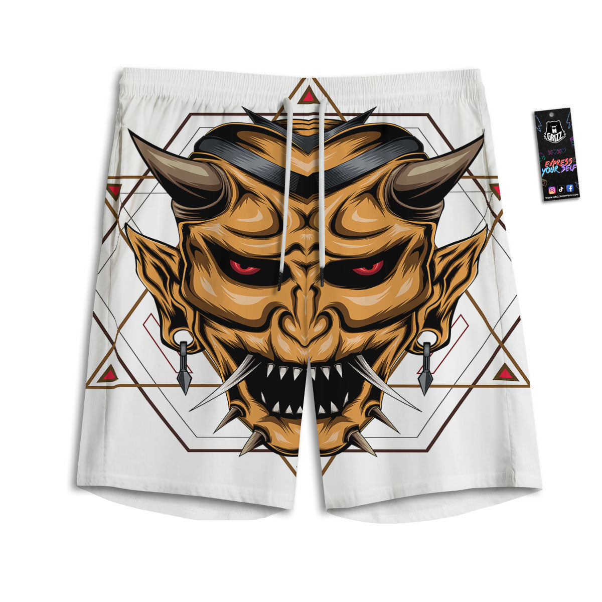 Cupcake Pastel Print Pattern Men's Athletic Shorts