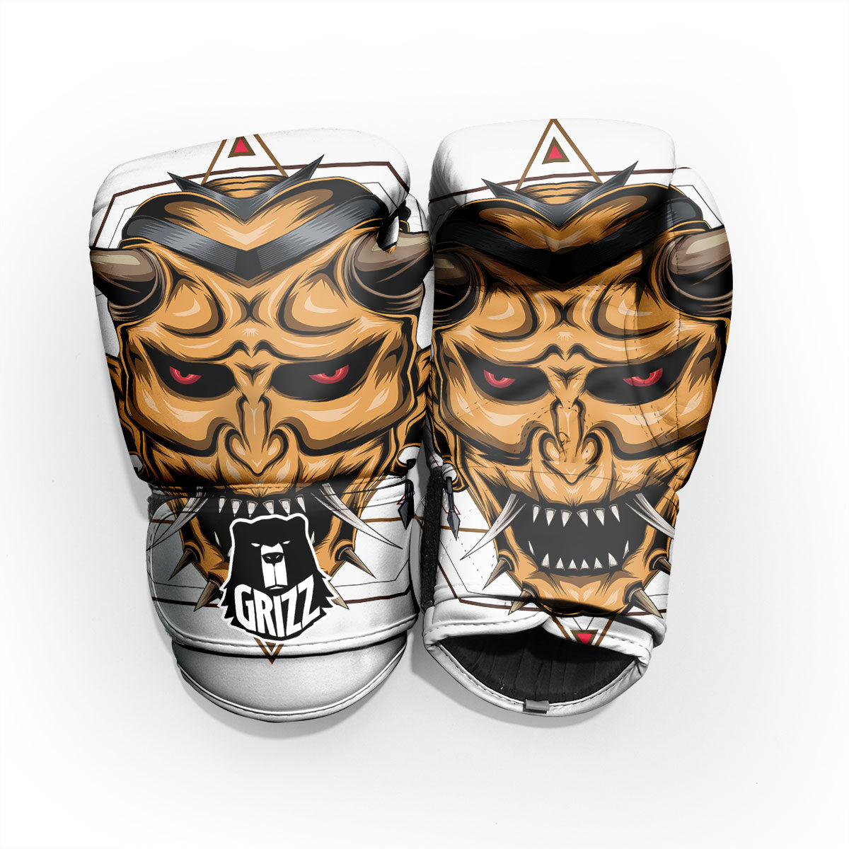 Demon Geometric Japanese Print Pro Boxing Glove