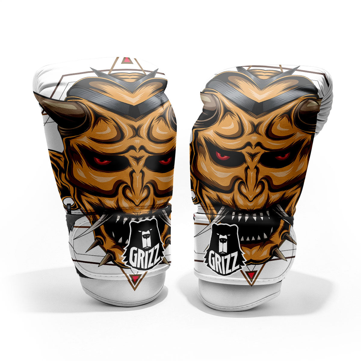 Demon Geometric Japanese Print Pro Boxing Glove