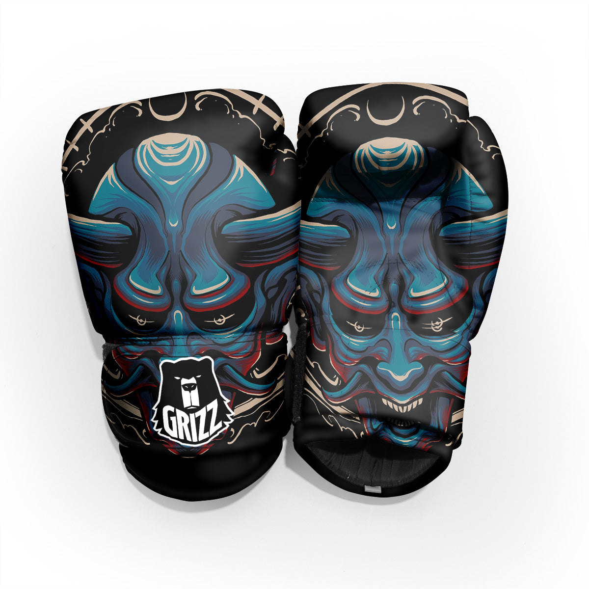 Demon Japanese Blue Print Pro Boxing Glove