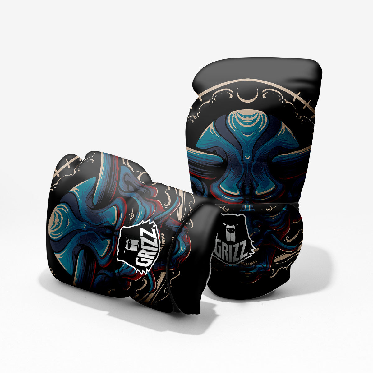 Demon Japanese Blue Print Pro Boxing Glove