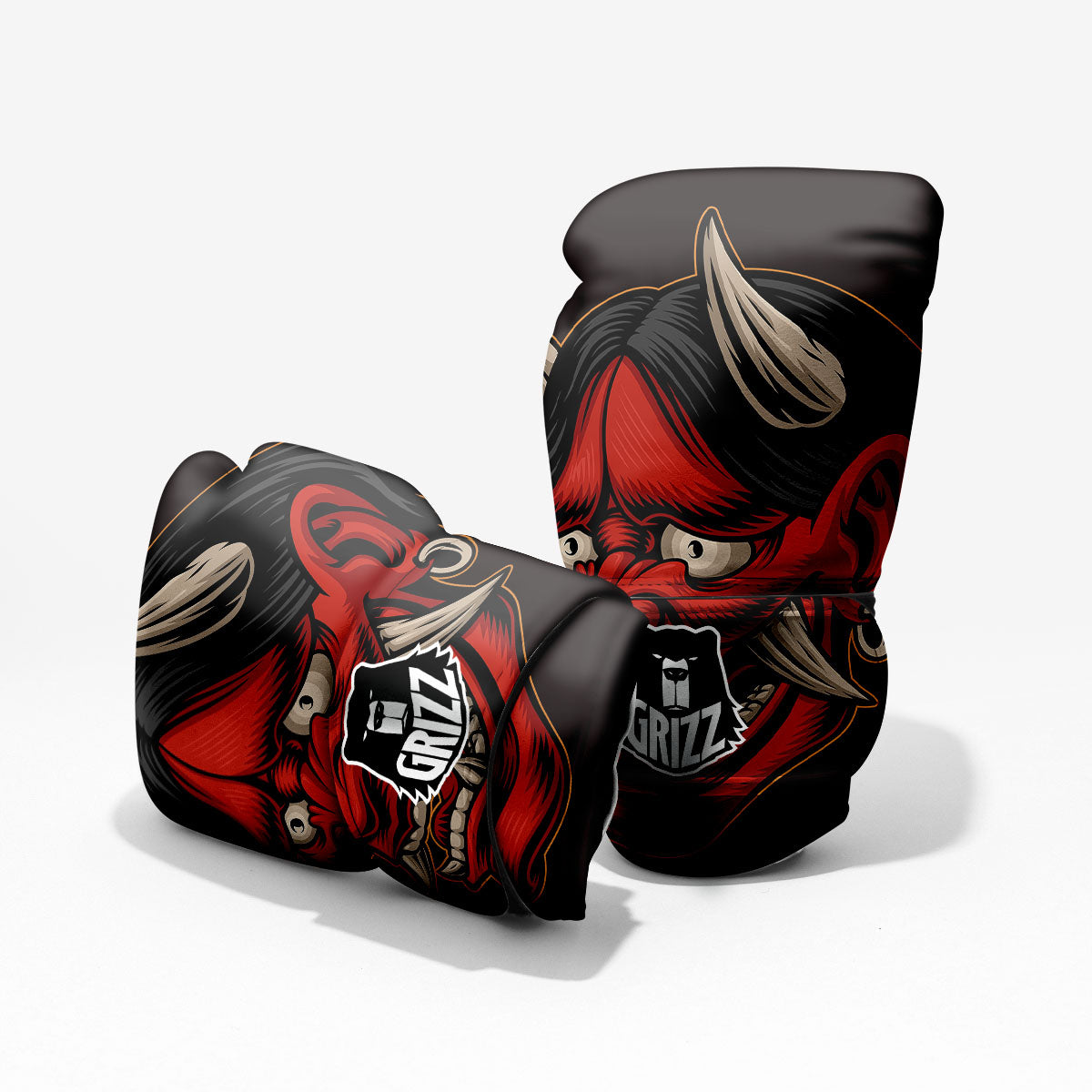 Demon Japanese Print Pro Boxing Glove