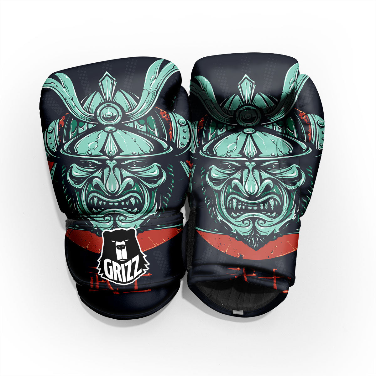 Demon Mask Japanese Print Pro Boxing Glove