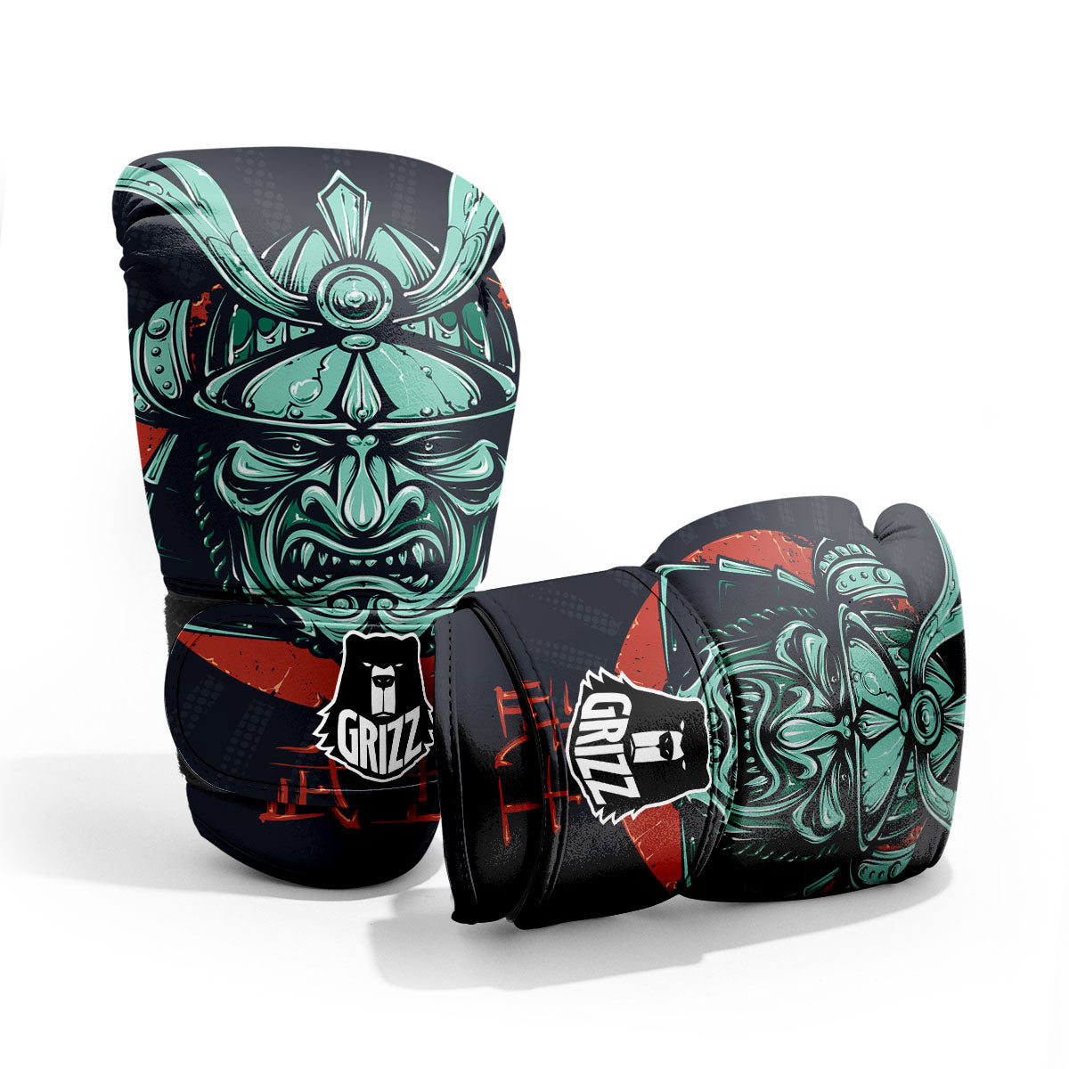 Demon Mask Japanese Print Pro Boxing Glove