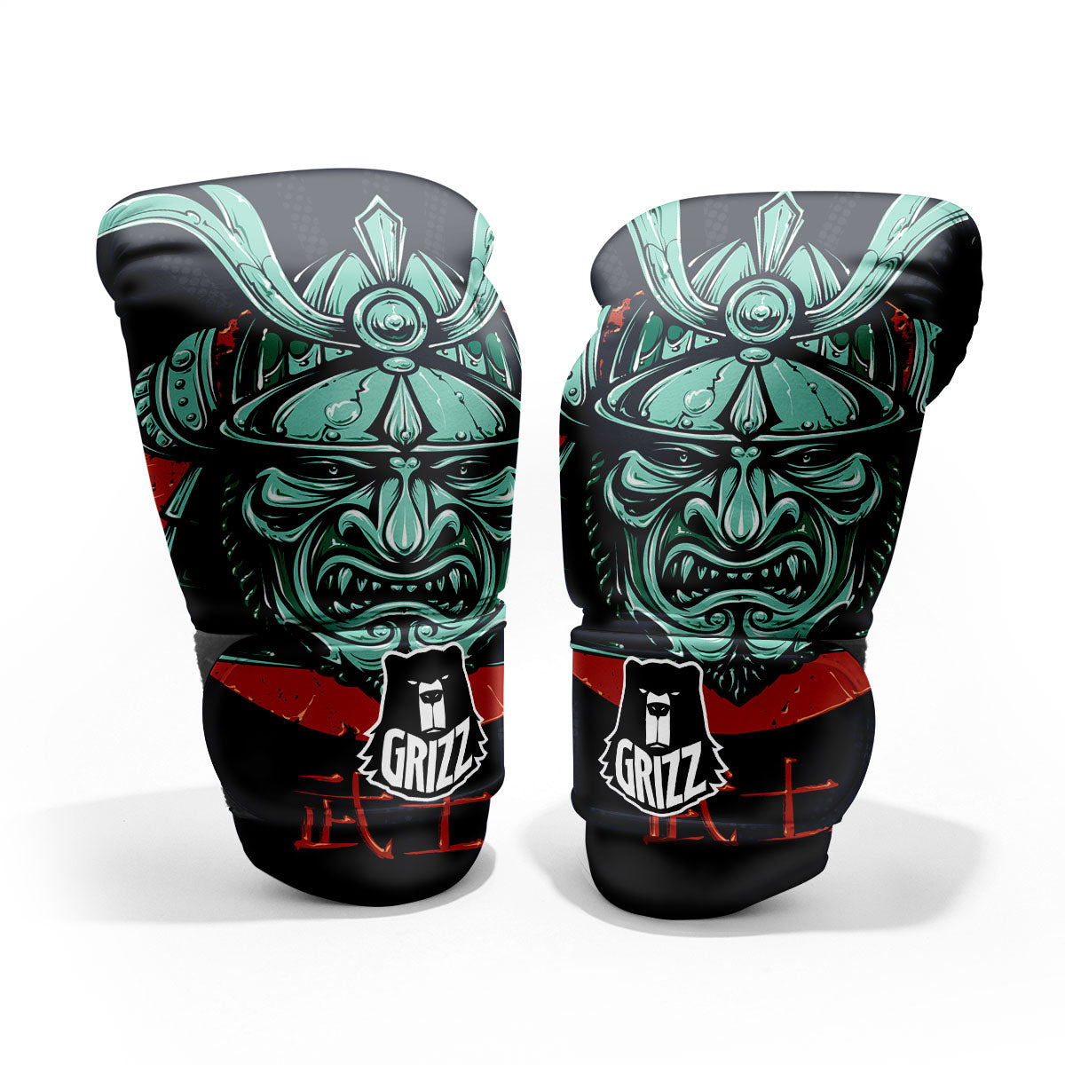 Demon Mask Japanese Print Pro Boxing Glove