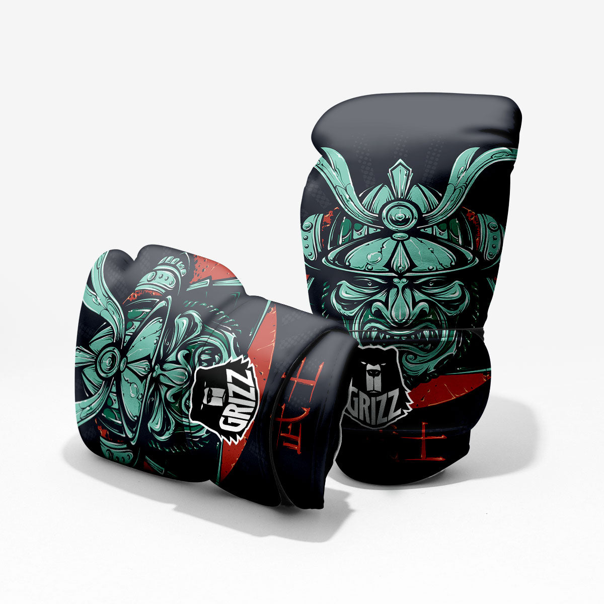 Demon Mask Japanese Print Pro Boxing Glove