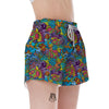 Demon Psychedelic Women's Shorts-grizzshop