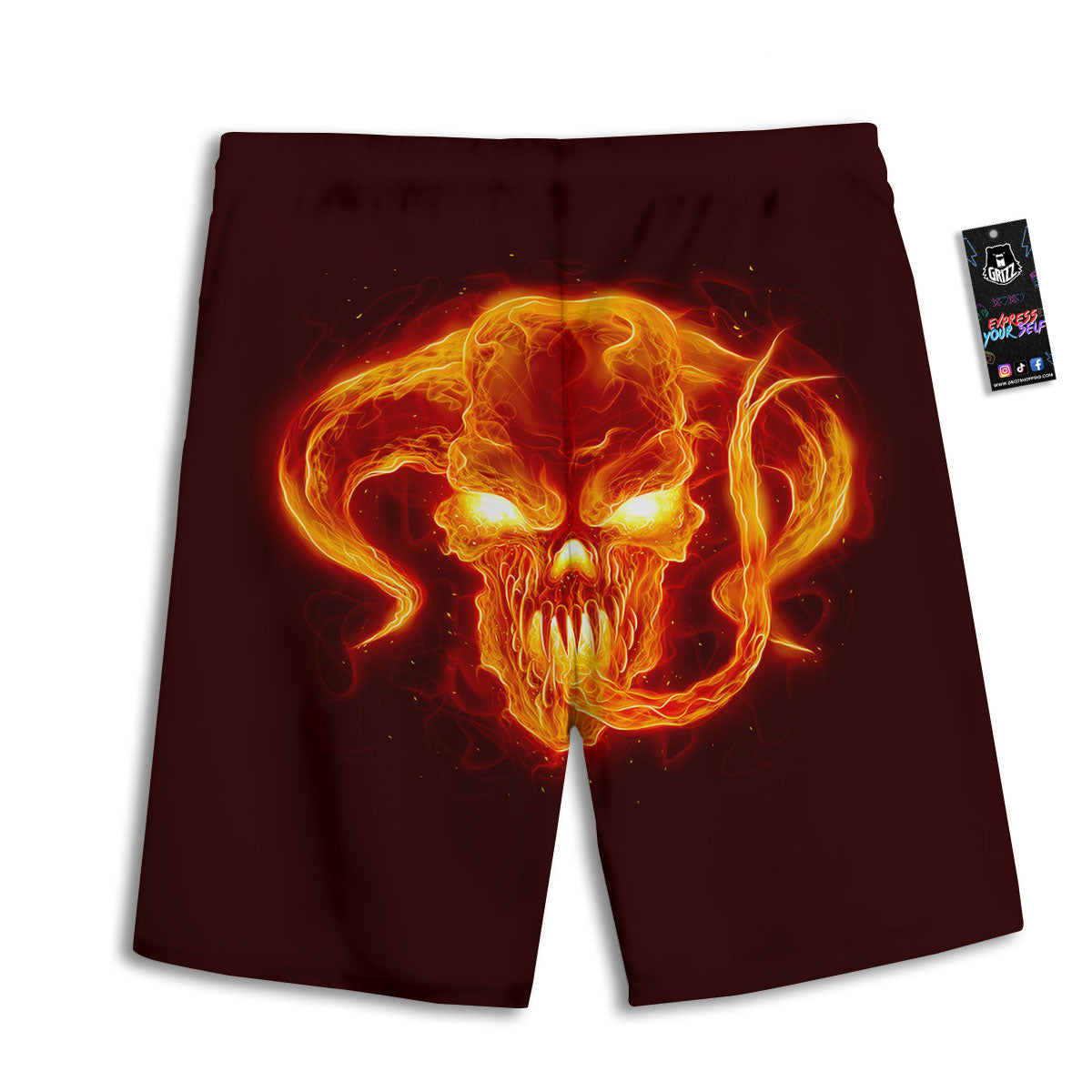 Cute Little Mermaid Print Pattern Men's Athletic Shorts