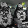 Demon Wicca White And Black Print Car Seat Covers-grizzshop