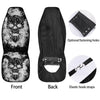 Demon Wicca White And Black Print Car Seat Covers-grizzshop