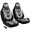 Demon Wicca White And Black Print Car Seat Covers-grizzshop