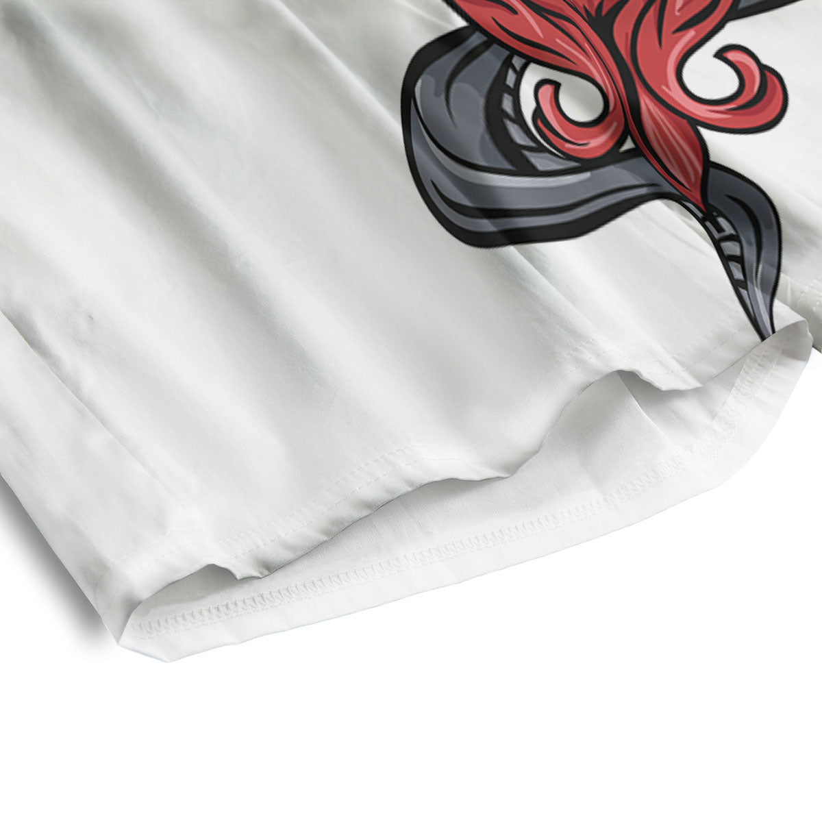Demon With Snake Japanese Oni Print Men's Athletic Shorts