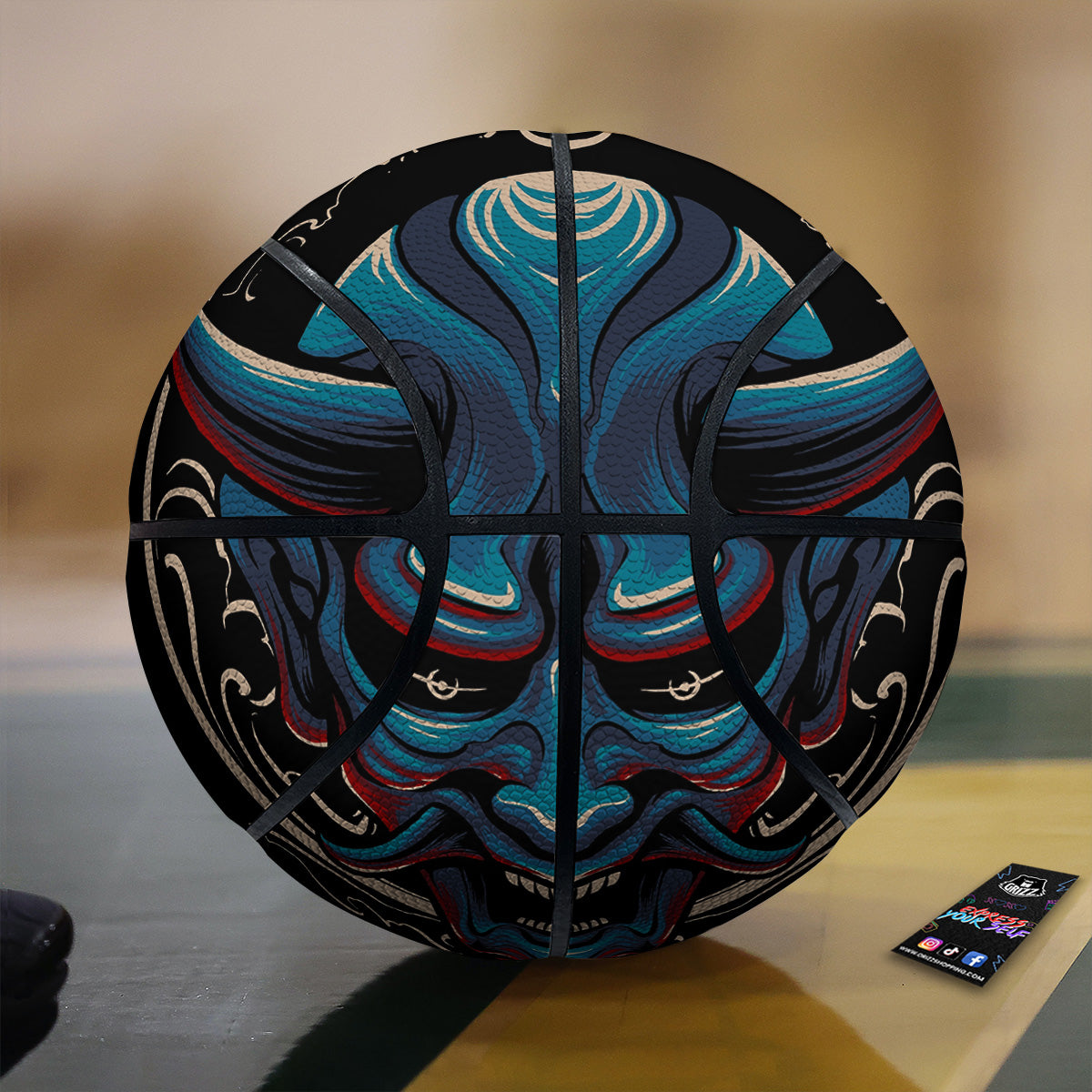 Demon Japanese Blue Print Basketball