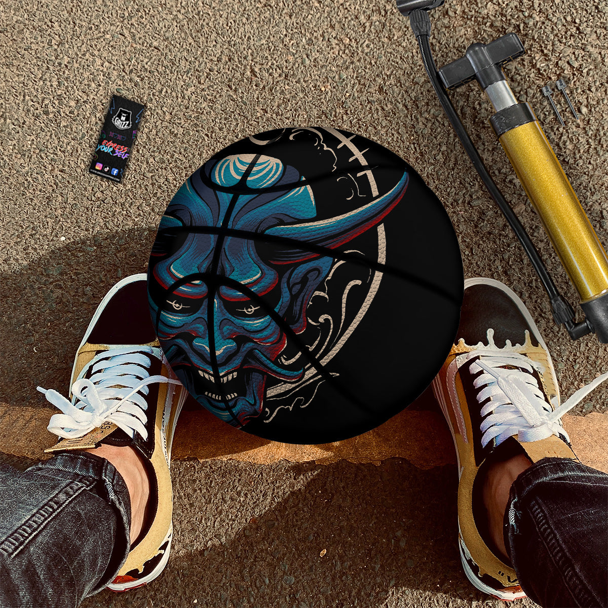 Demon Japanese Blue Print Basketball