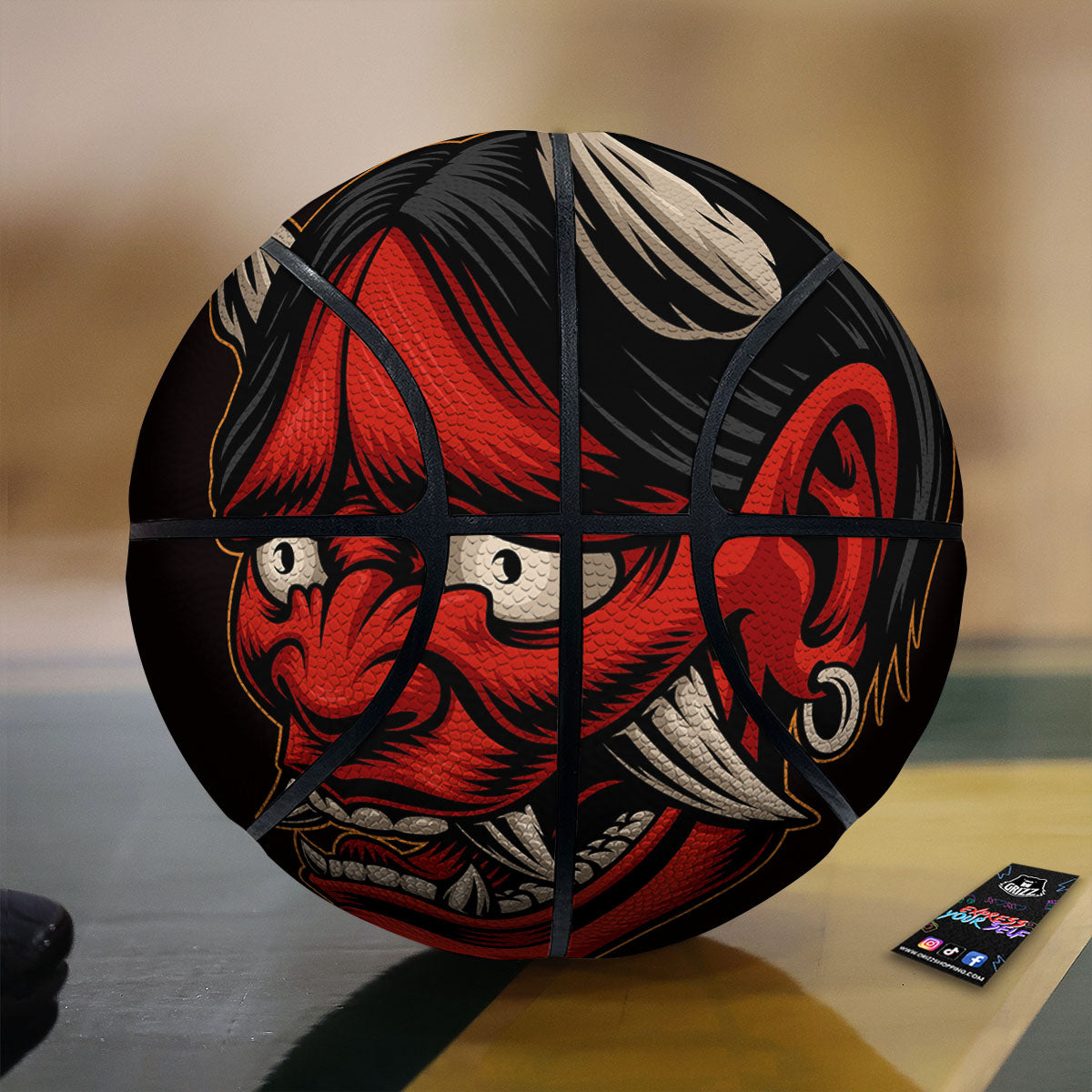 Demon Japanese Print Basketball