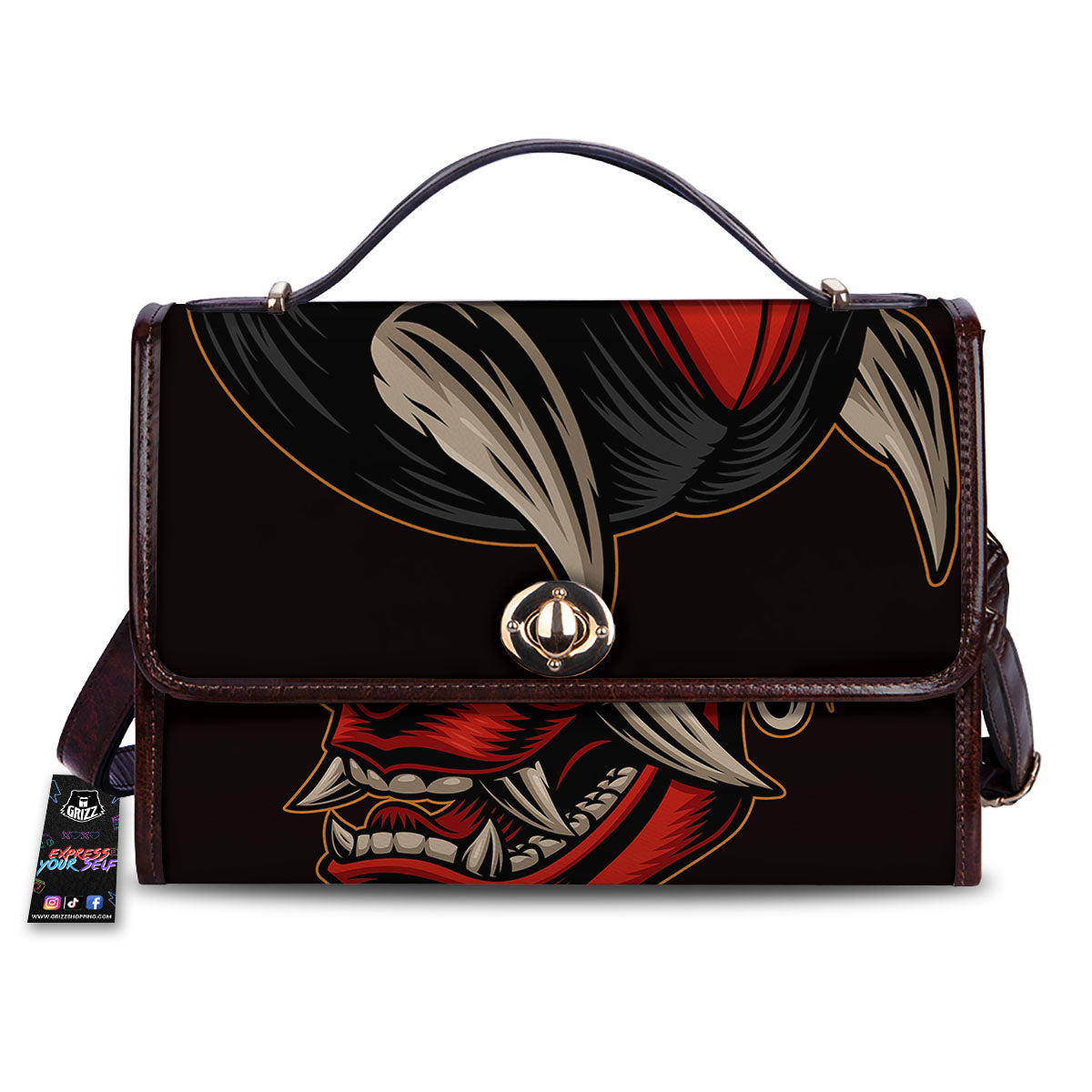 Demon Japanese Print Women's Satchel Bag