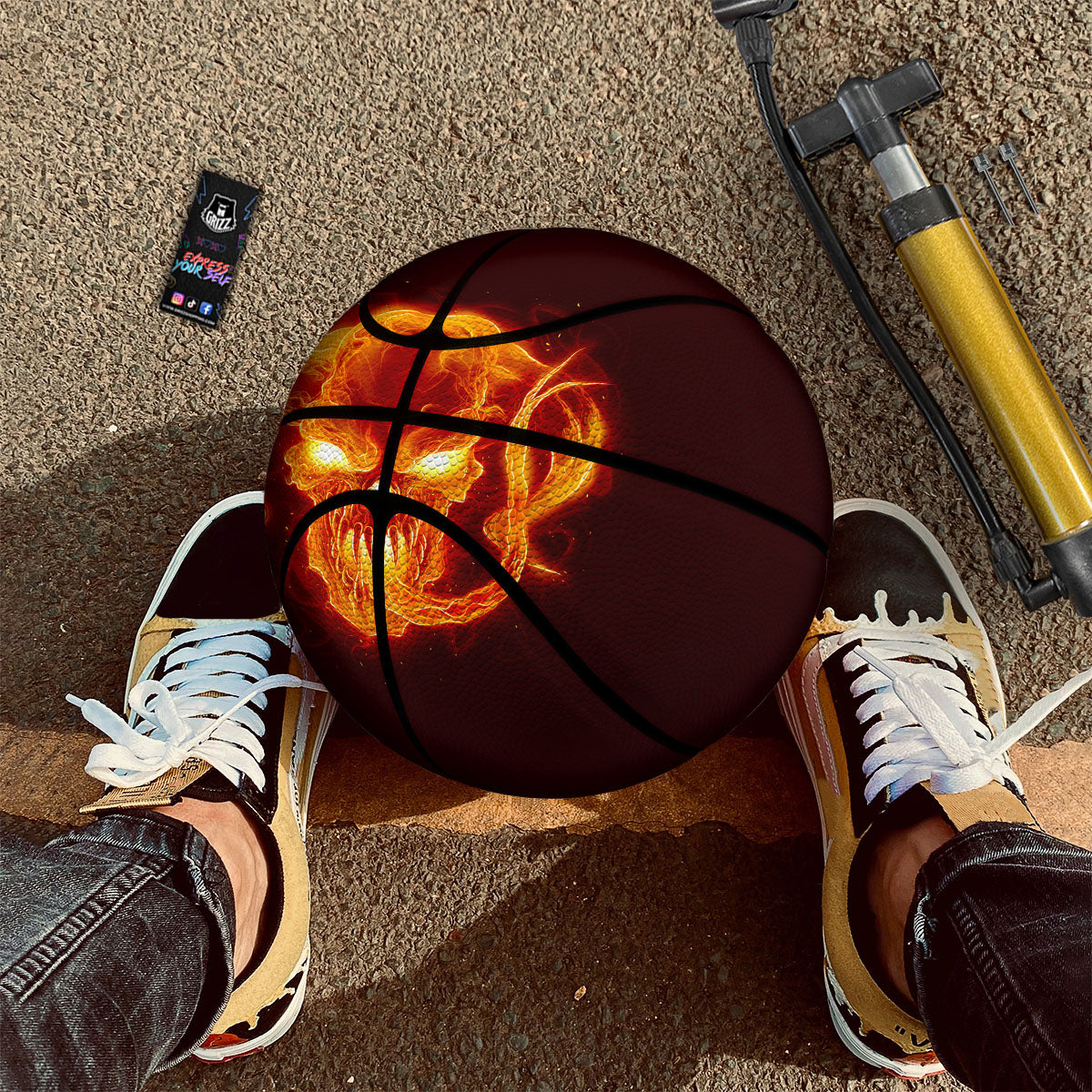 Cute Little Mermaid Print Pattern Basketball