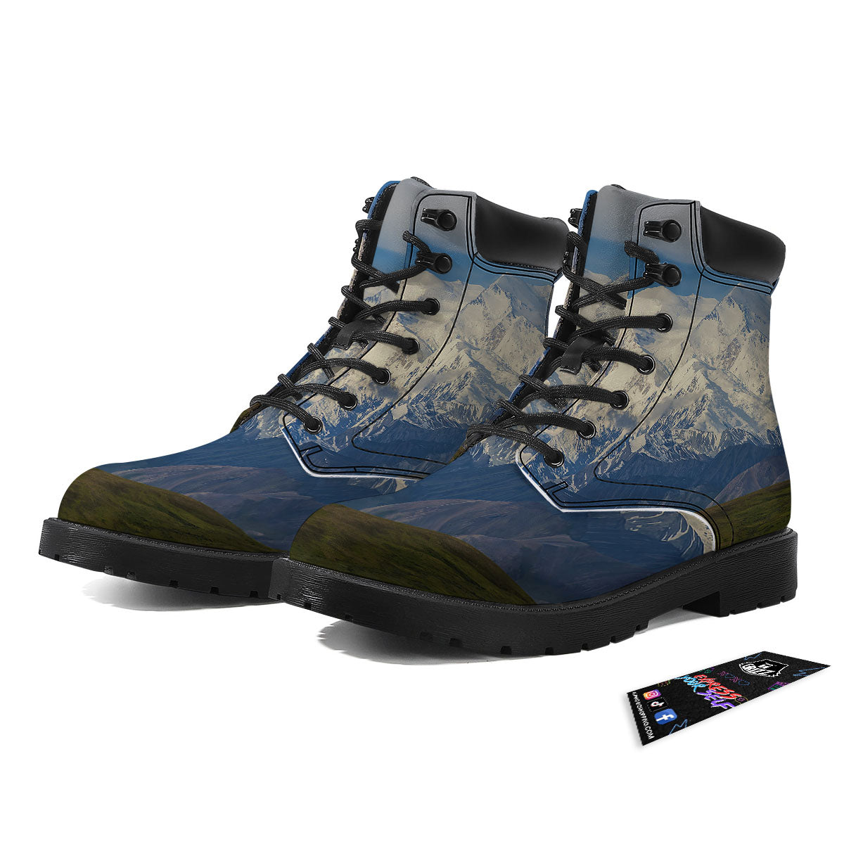Denali Mountain Print Boots-grizzshop