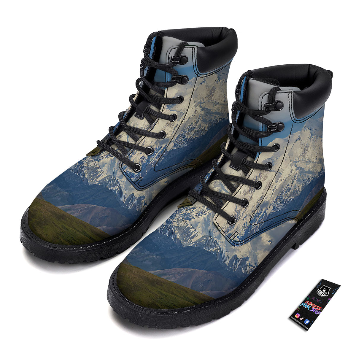 Denali Mountain Print Boots-grizzshop