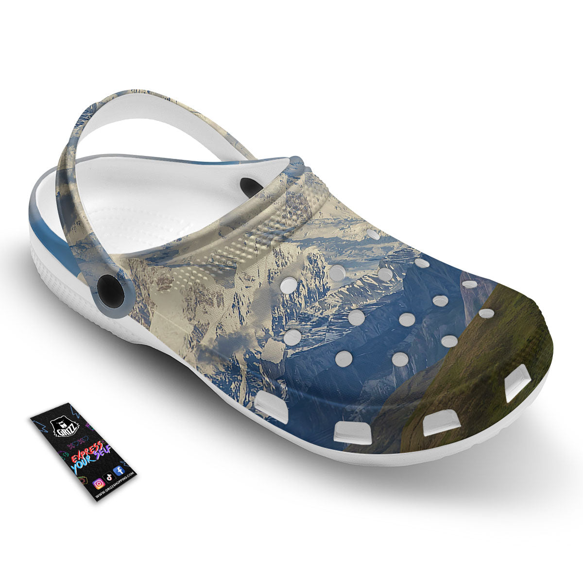 Denali Mountain Print Clog-grizzshop