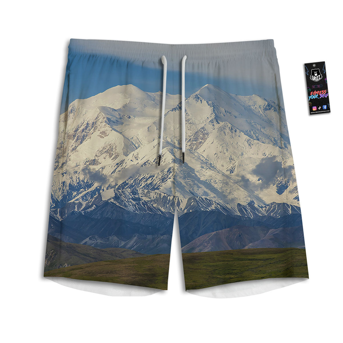 Cute Little Unicorn Print Pattern Men's Athletic Shorts