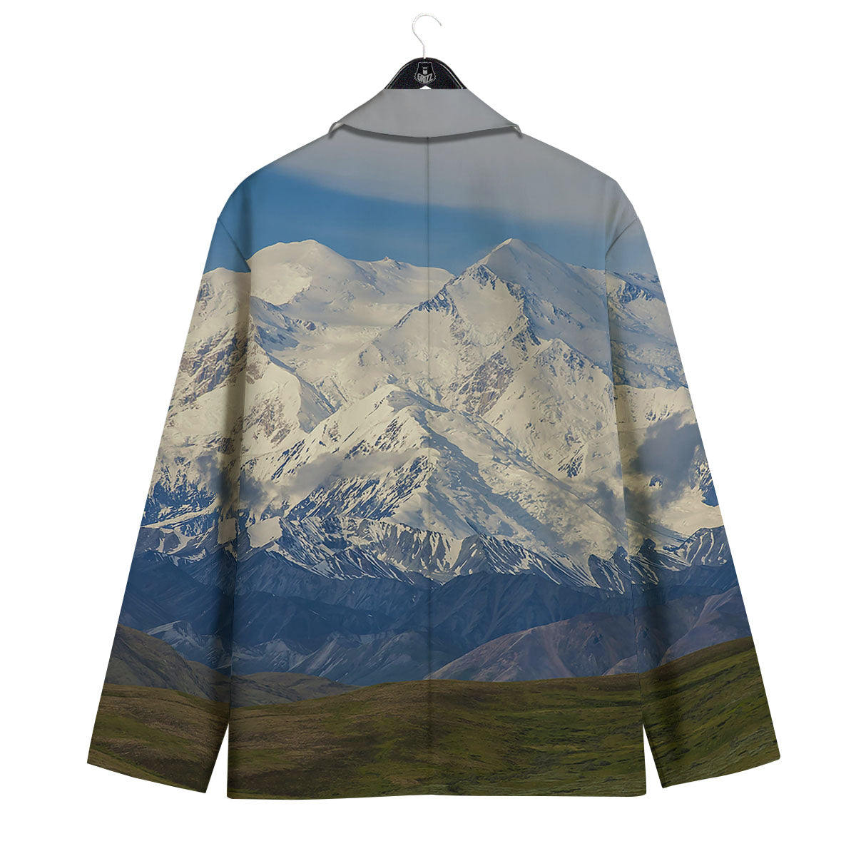 Denali Mountain Print Men's Sport Coat-grizzshop