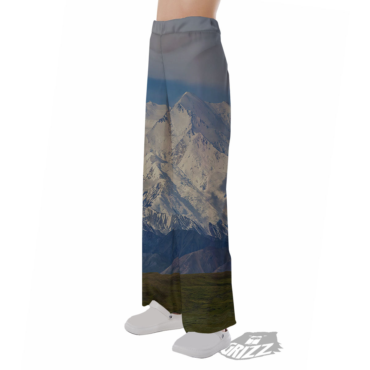 Denali Mountain Print Pajama Pants-grizzshop