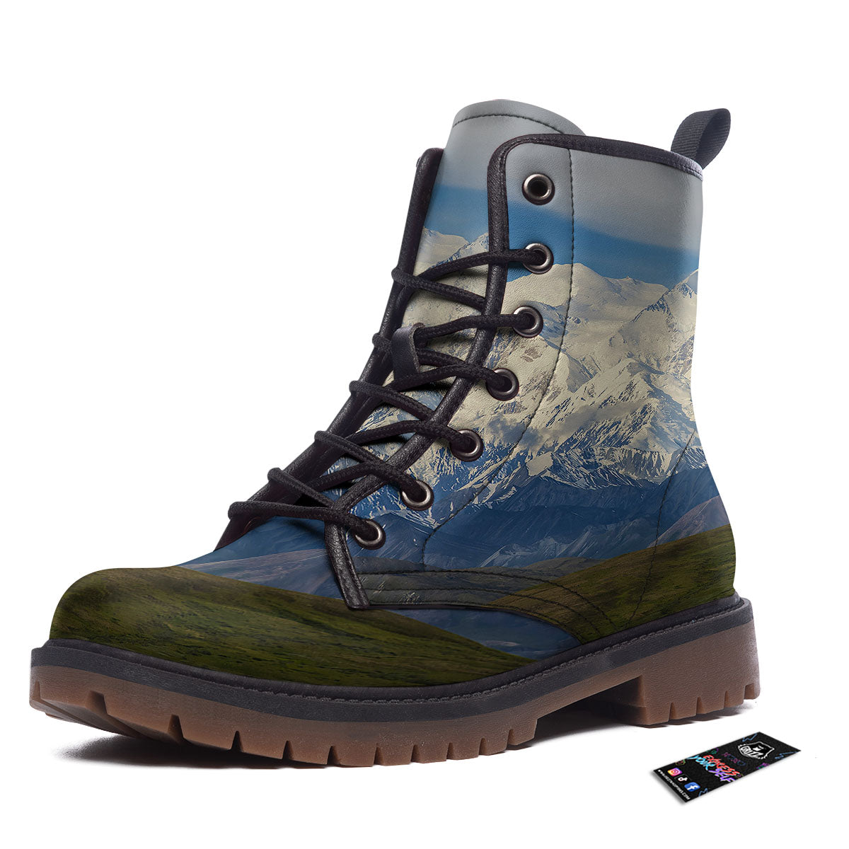 Denali Mountain Print Work Boots-grizzshop