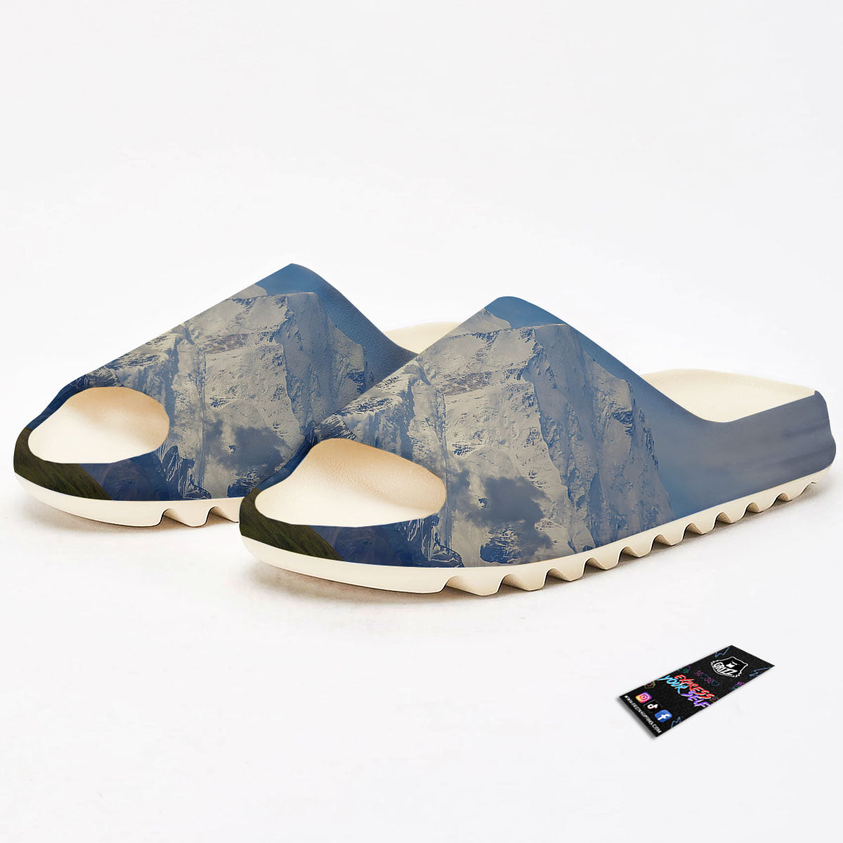 Denali Mountain Print Sandals-grizzshop