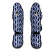 Denim Herringbone Print Pattern Muay Thai Shin Guards-grizzshop