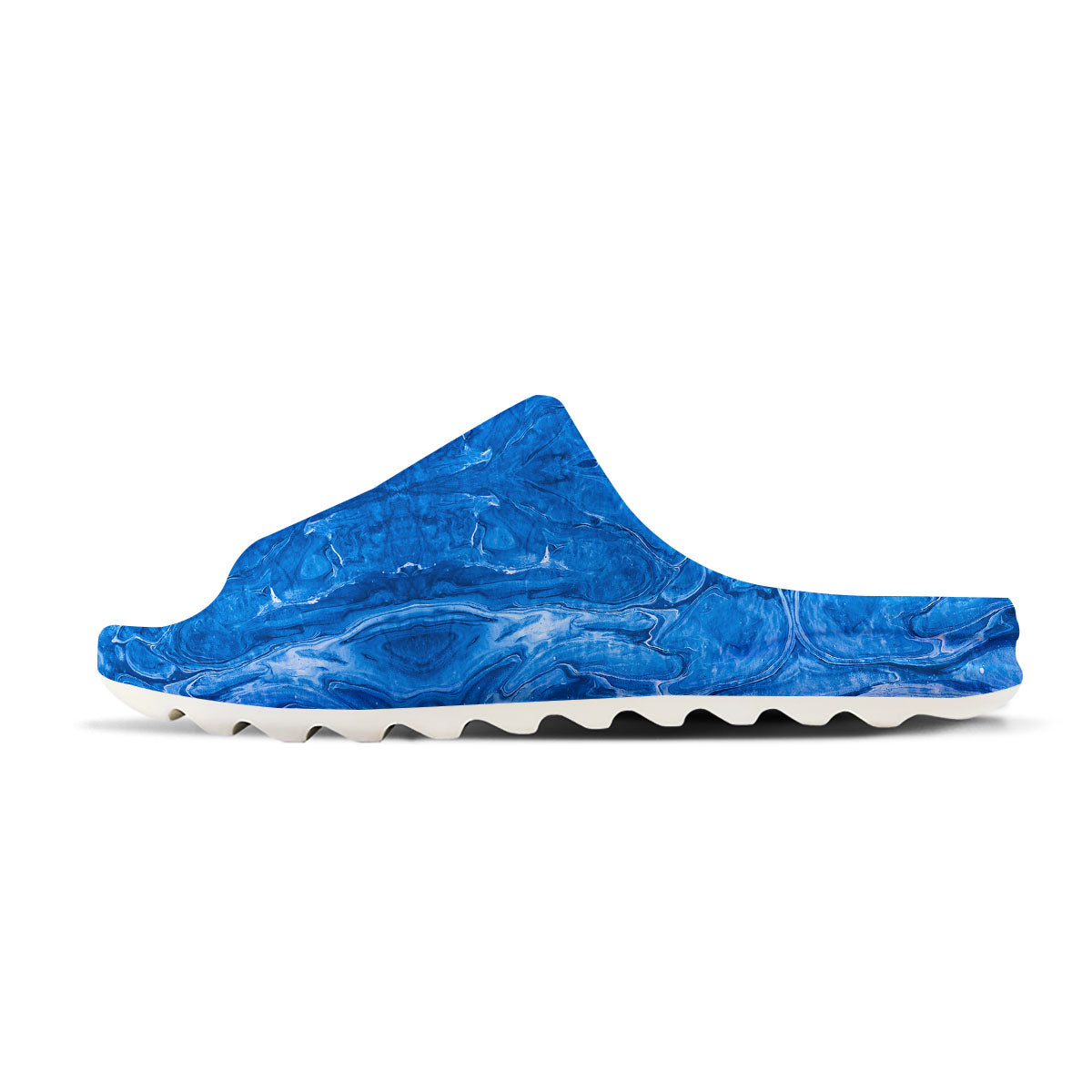 Denim Jeans Marble Print Pattern Sandals-grizzshop