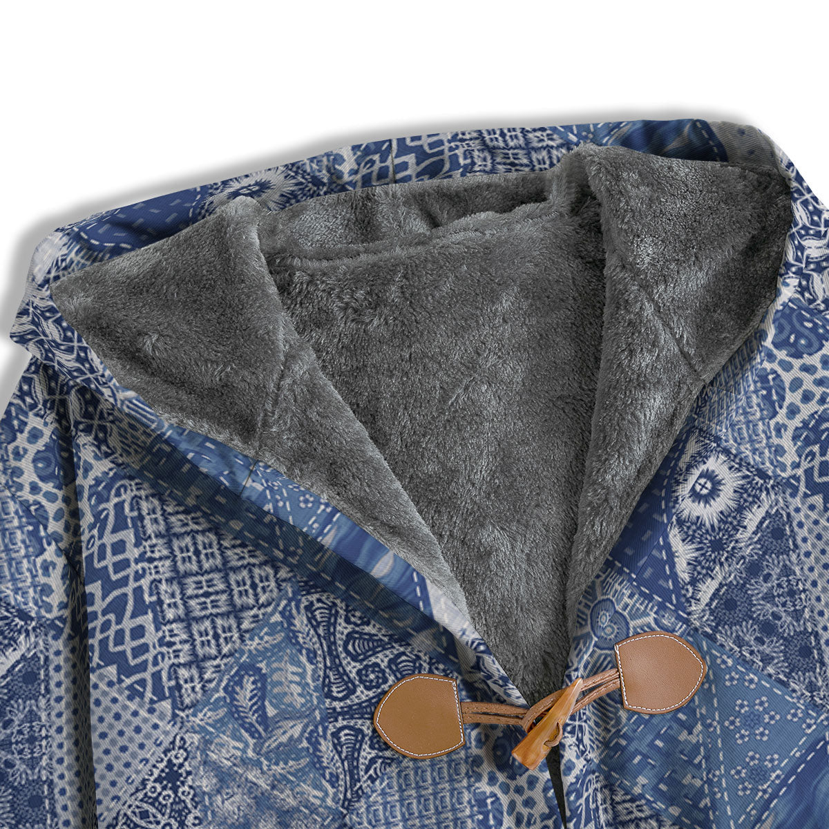 Denim Jeans Patchwork Print Pattern Men's Windbreaker Jacket-grizzshop