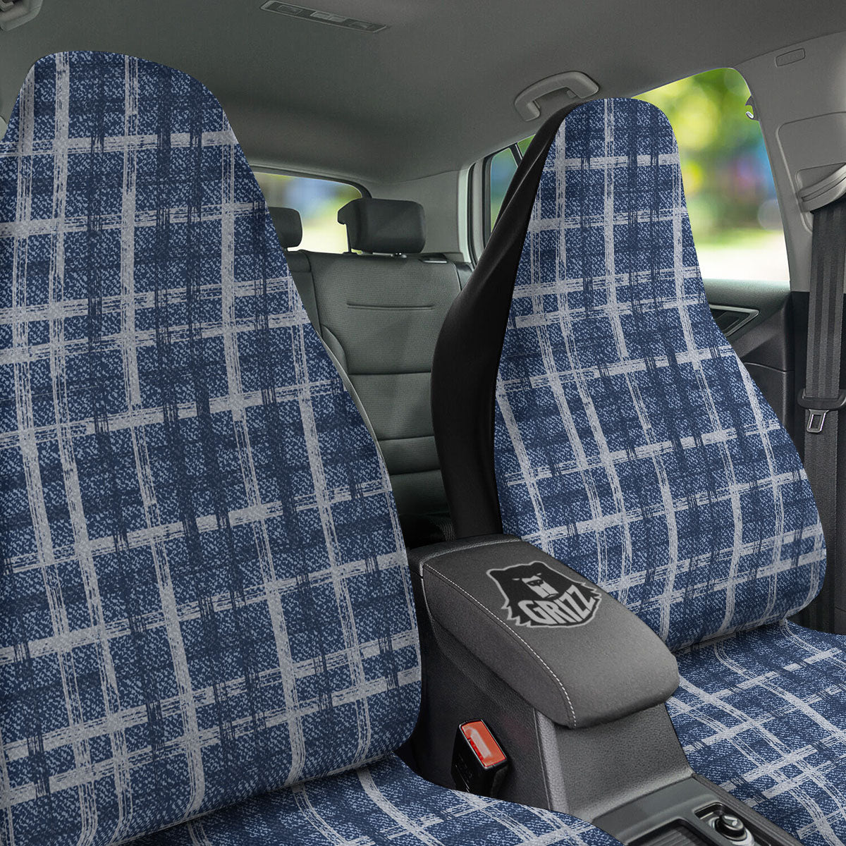 Doubleface lambswool seat cover, Blue-Grey | Manufactum