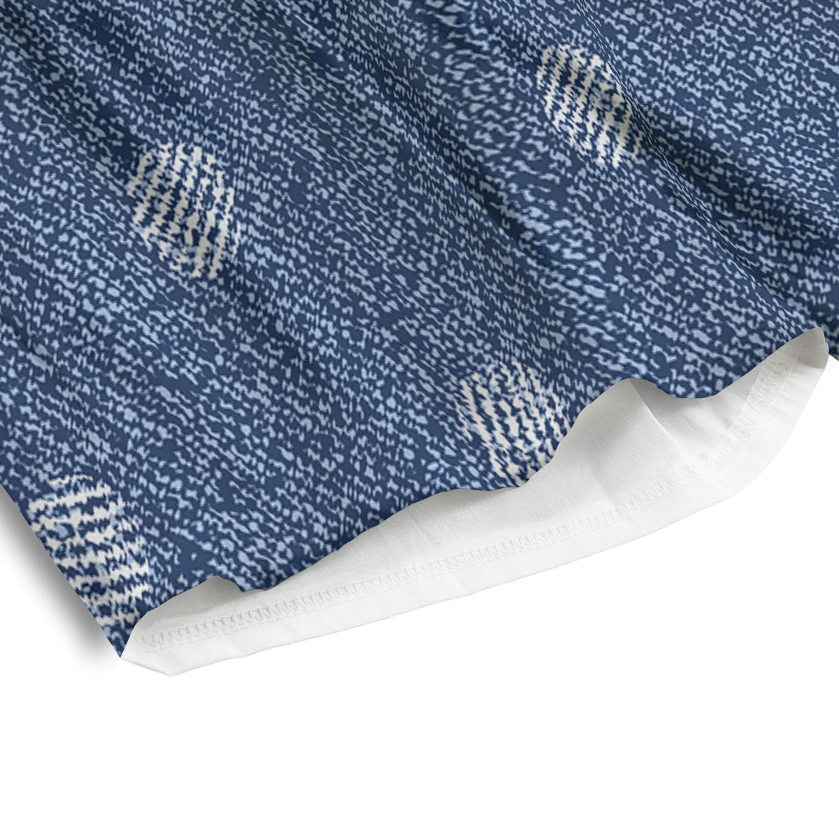 Denim Jeans Polka Dot Print Pattern Men's Athletic Shorts