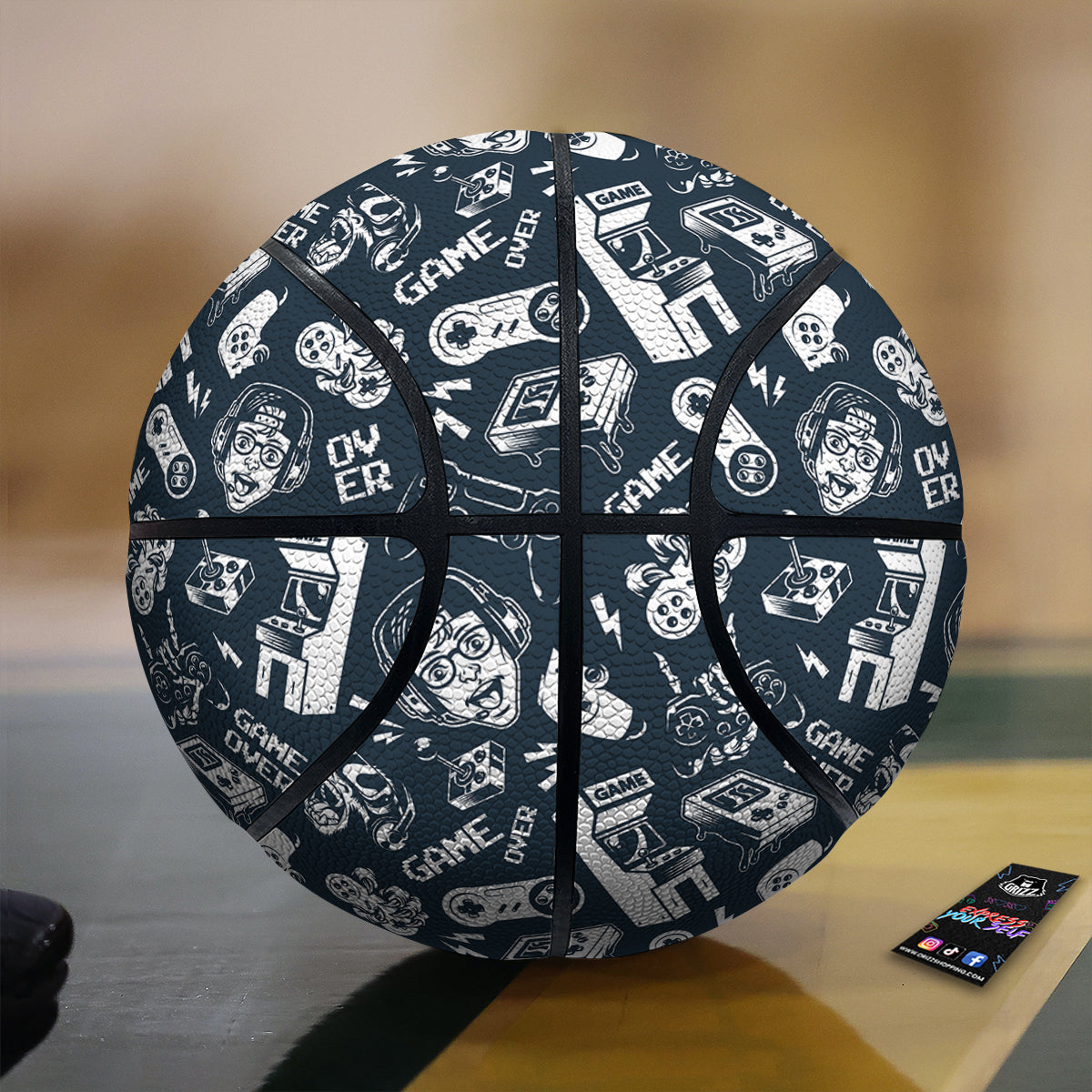 Devices Video Game Print Pattern Basketball-grizzshop