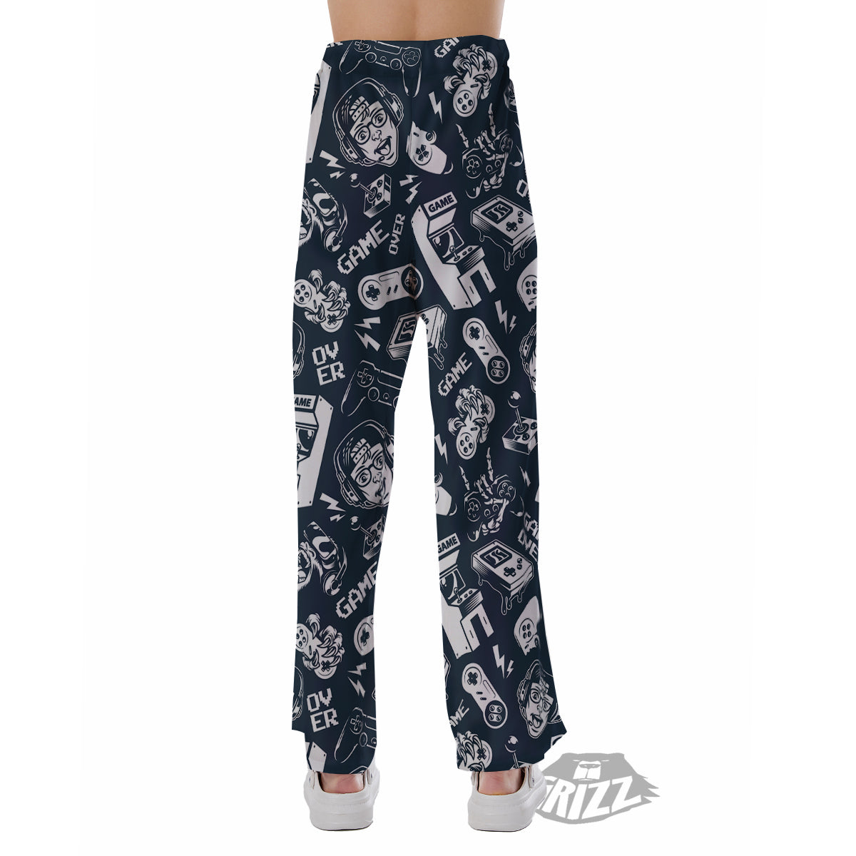 Devices Video Game Print Pattern Pajama Pants-grizzshop
