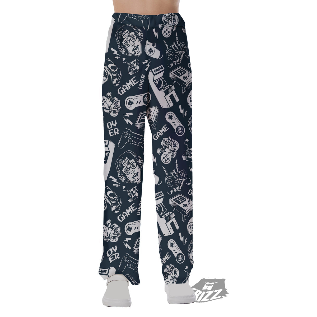 Devices Video Game Print Pattern Pajama Pants-grizzshop