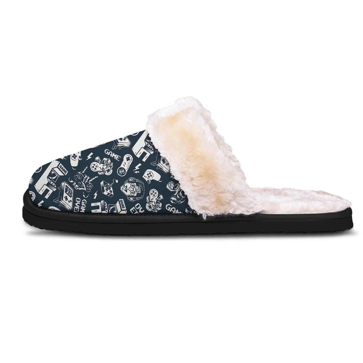 Devices Video Game Print Pattern Slippers-grizzshop