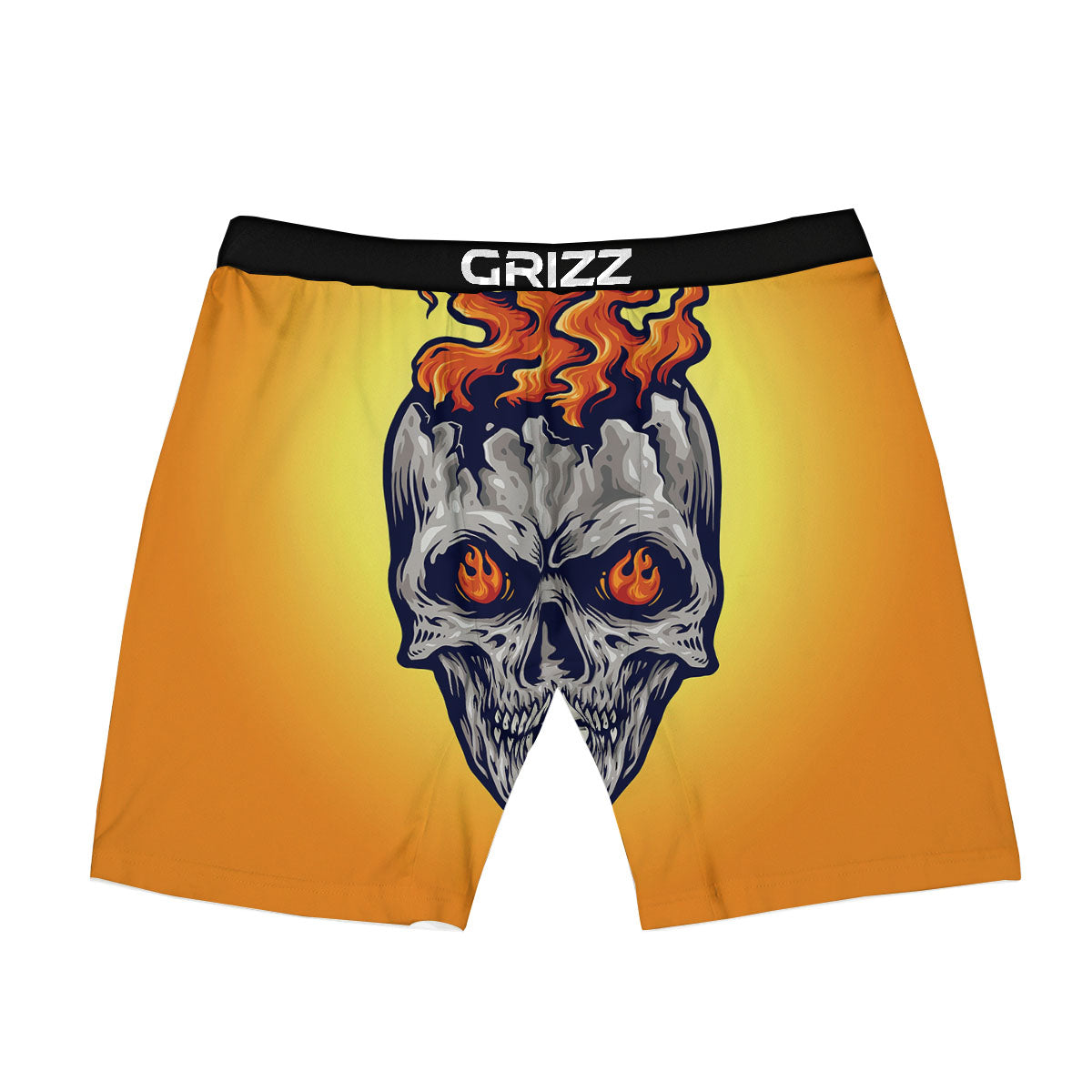Devil Fire Punk Print Boxer Briefs-grizzshop