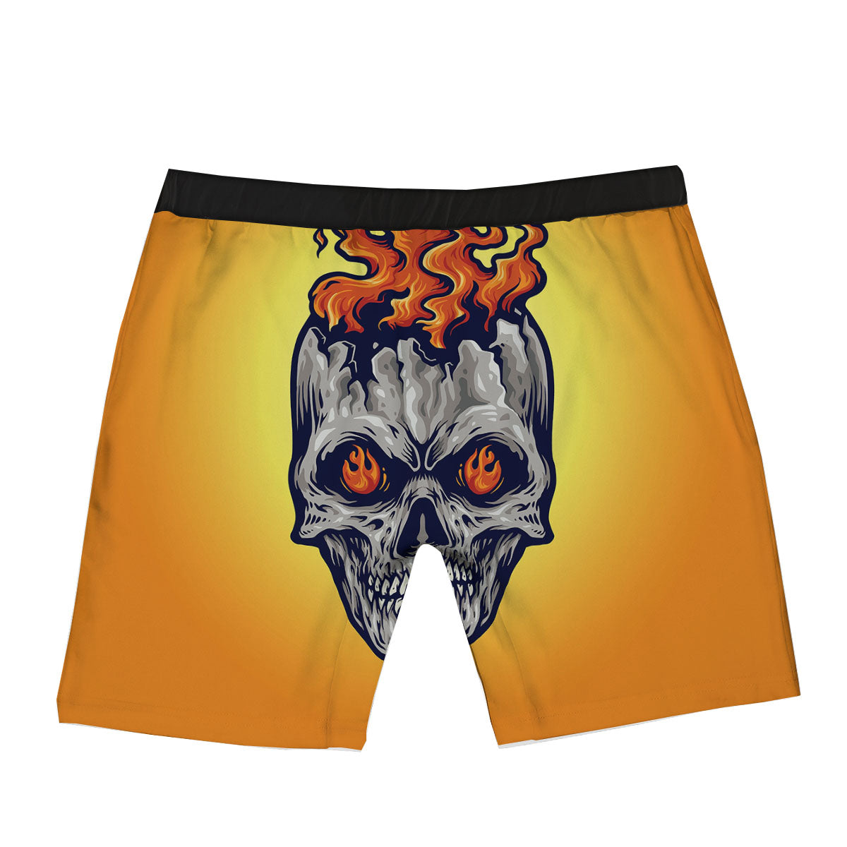 Devil Fire Punk Print Boxer Briefs-grizzshop