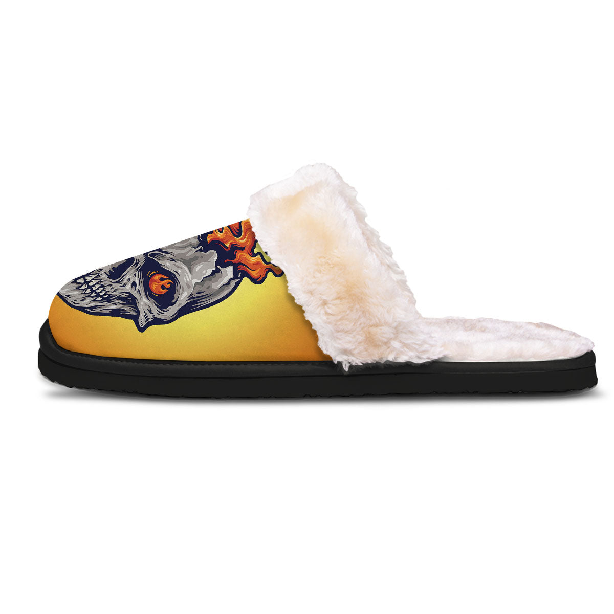 Devil Fire Punk Print Slippers-grizzshop