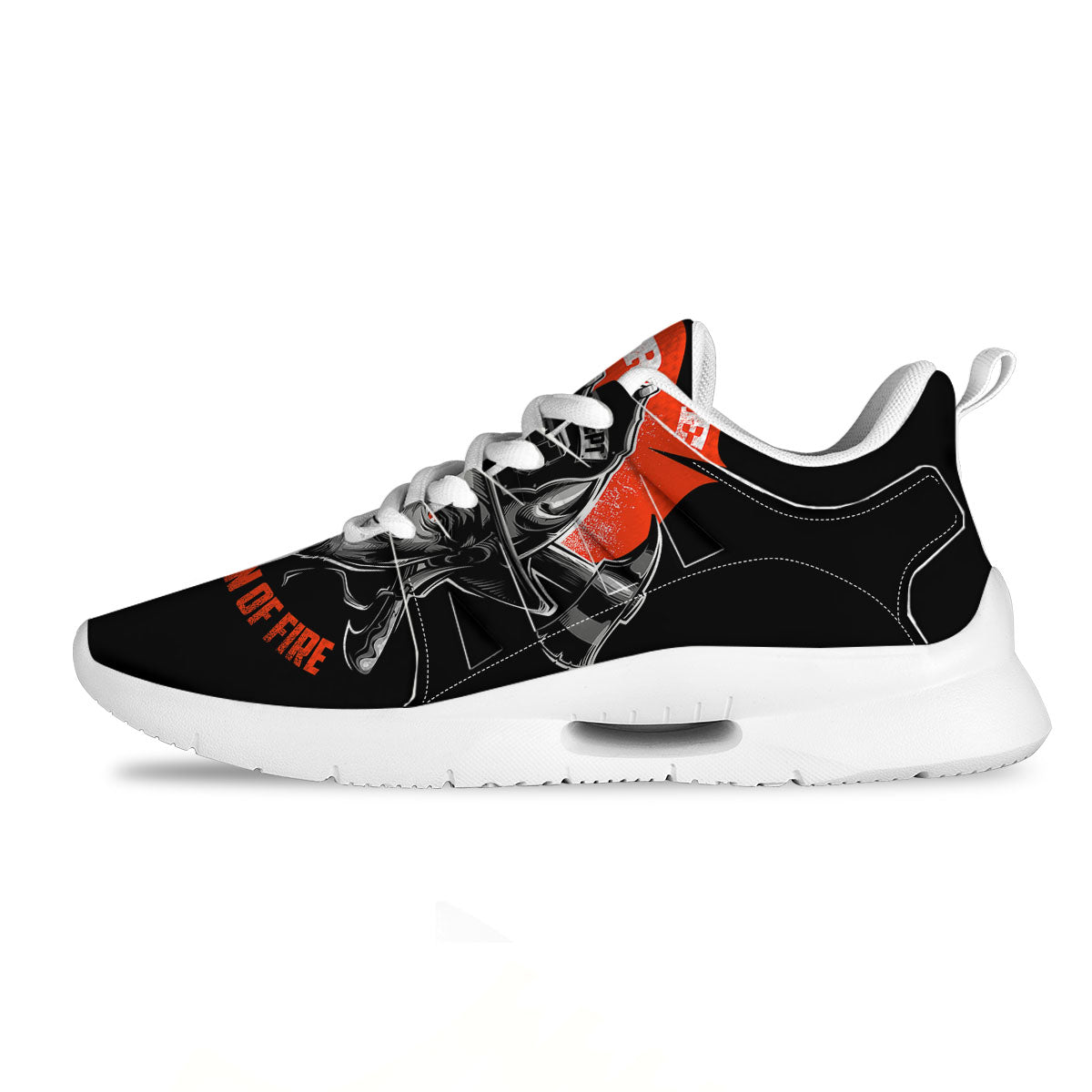 Devil Firefighter Print Tennis Shoes-grizzshop